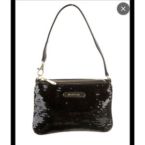 Michael Kors Embellished Leather Bag/ Wristlet